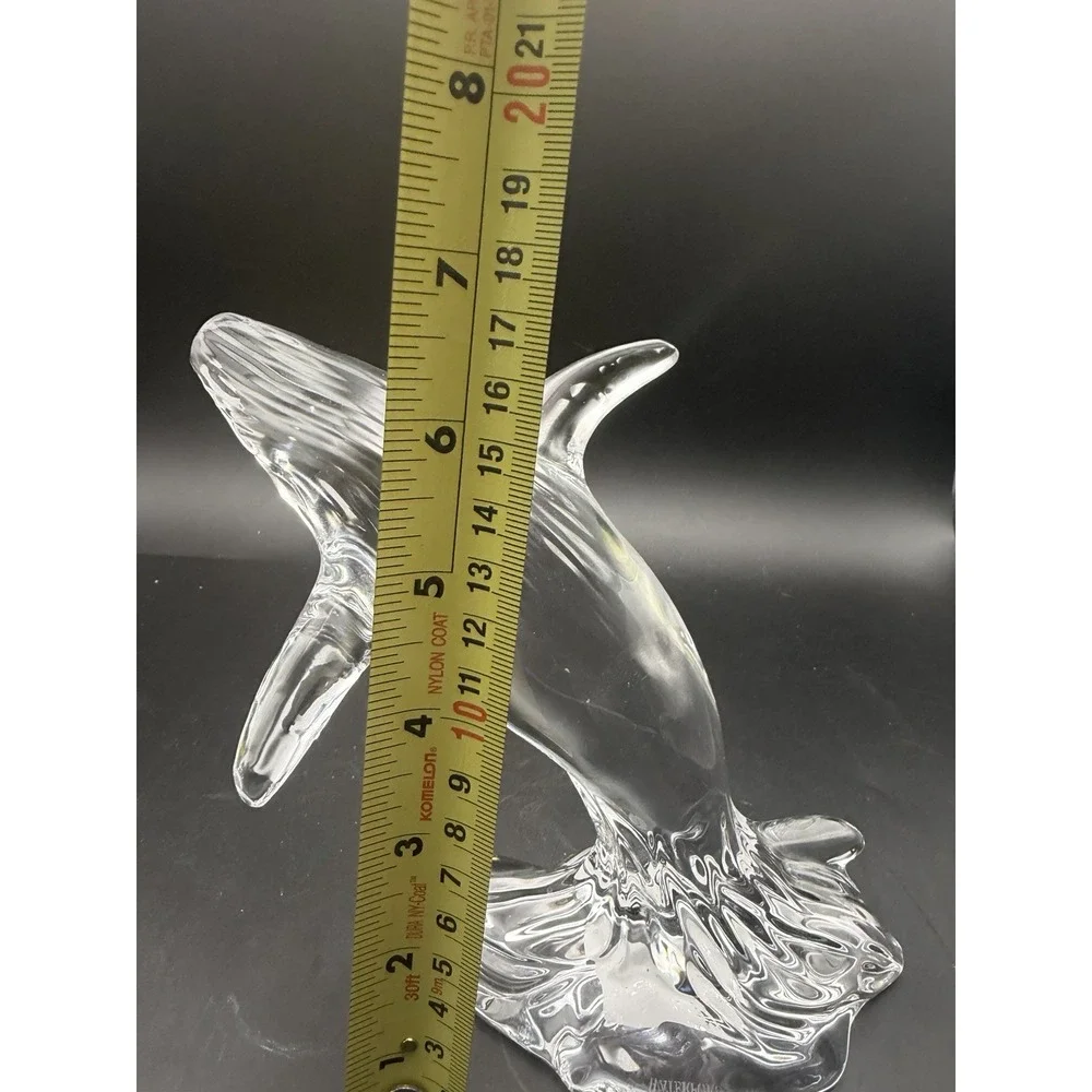Waterford Crystal Glass Breaching Humpback Whale Figurine